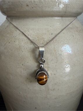 Sterling Silver Tiger's Eye Pendant